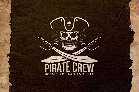 Pirate Crew Logo 23707 Logos Design Bundles Grunge Textures