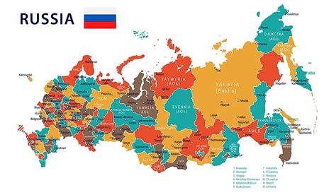 What Are The Federal Subjects Of Russia Worldatlas