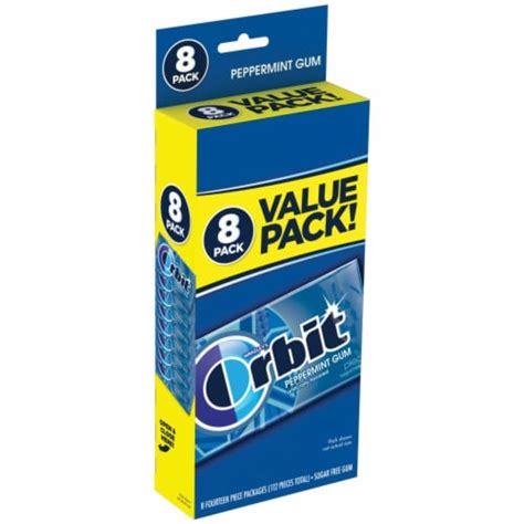 Orbit Peppermint Sugar Free Chewing Gum Bulk Pack 8 Pk14 Ct Ralphs