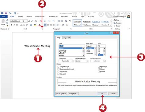 Font Dialog Box Launcher Powerpoint