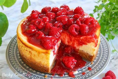 This classic poke cake gets covered in condensed milk, a homemade strawberry syrup, and tangy whipped cream cheese to make it impossibly moist and flavorful. Gluten Free Baked New York Cheesecake Recipe with ...