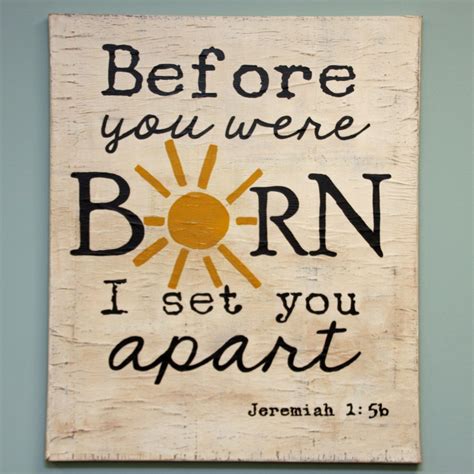 Jeremiah 15 Scripture Wall Art Before You Were Born Bible Etsy