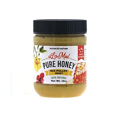Alamiel Raw Bee Pollen Honey Made In Usa Natural Local