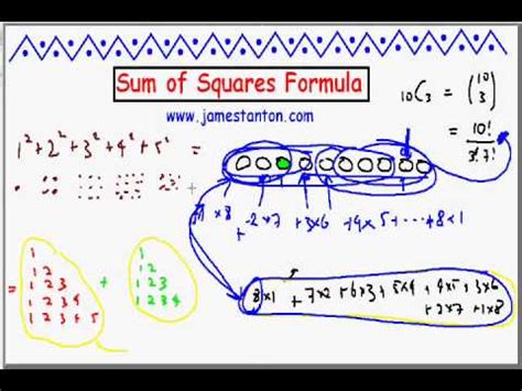 Sums of numeric functions over roots of quadratics sums of logarithms of linear functions over roots of polynomials with rational coefficients properties & relations (2). Sums of Squares Formula (Tanton Mathematics) - YouTube
