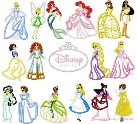 View our range of princess embroidery design sets below. Store | Disney applique, Machine embroidery applique ...