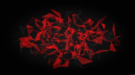 1280x720 Resolution Red And Black Polygon 720p Wallpaper Wallpapers Den