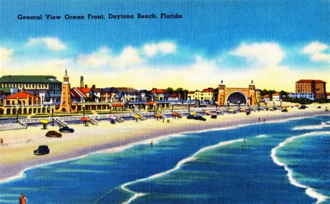 Amazing Postcards Showcase Daytona Beach In The S KNOWOL