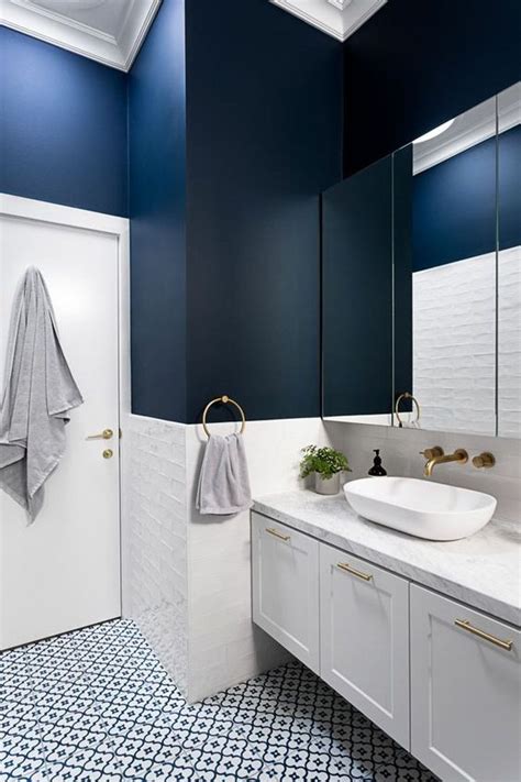 Navy Bathroom Decor 25 Most Stylish Ideas With Modern Vibe Recipegood