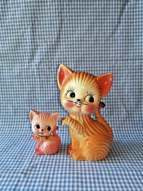 ceramic kitsch cat japan