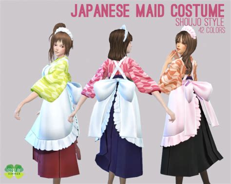 Classic Maid Costume For The Sims 4 By Cosplay Simmer Spring4sims Maid