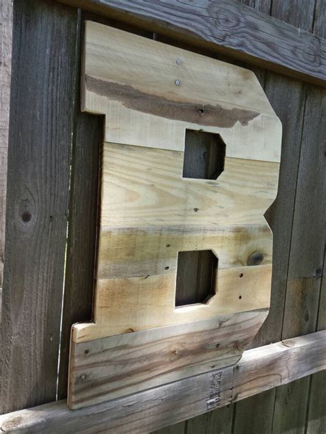 24 Tall Wooden Letters Pallet Wood Wall Art Large Wood Etsy