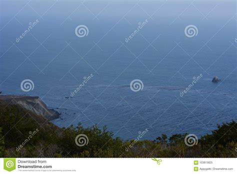 Big Sur Central Coast California Gorgeous Coastline Rocks Stock Image
