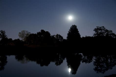 Moonrise Over The Lake Photograph By Alexey Stiop Fine Art America