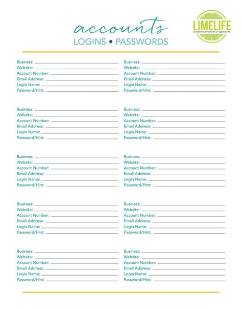 Sometimes, i feel like my brain is going to explode from all the passwords i have to · free printable password log. FREE Printables | Password printable, Organization ...