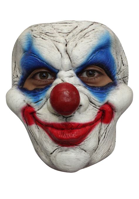 Clown, familiar comic character of pantomime and circus, known by distinctive makeup and costume, ludicrous antics, and buffoonery. Clown #5 Mask
