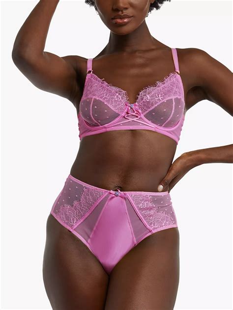 Playful Promises Ziggy Lace Mesh Bra Pink At John Lewis And Partners