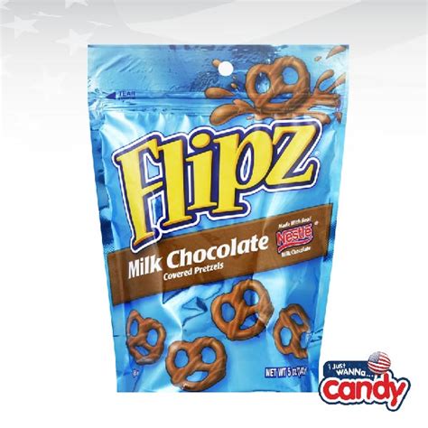 Flipz Milk Chocolate Covered Pretzels 5oz 141g Ijustwannacandy