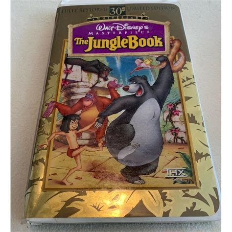Walt Disney Masterpiece The Jungle Book Vhs Vcr Video Tape Movie Sexiz Pix