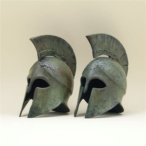 Greek Bronze Helmet With Greek Key Crest Ancient Greek Corinthian War