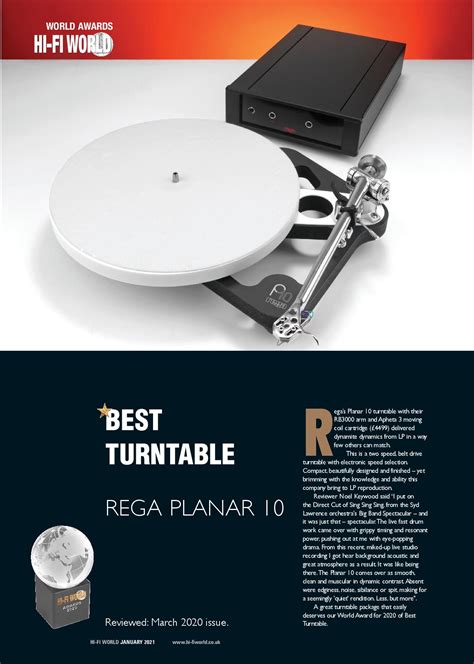 Rega Planar 10 Named Best Turntable By Hi Fi World The Sound Organisation