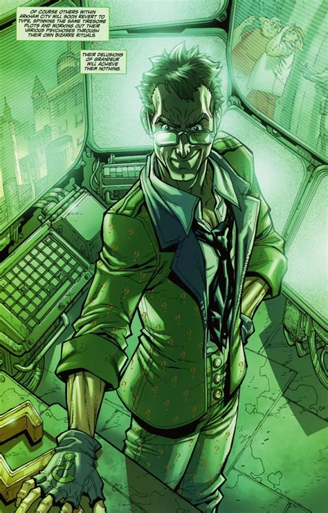 Riddler The Riddler In Arkham City Gotham Villains Comic Villains