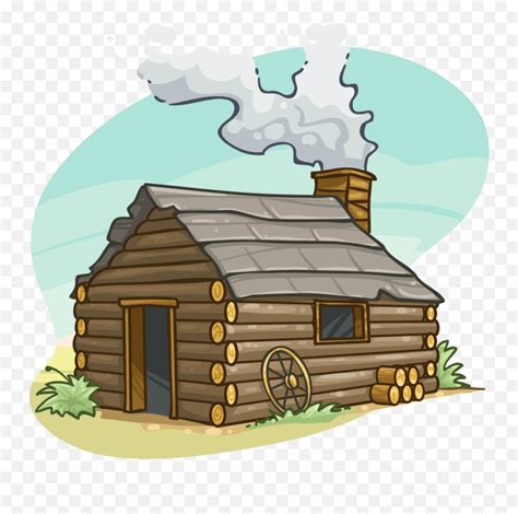 Cartoon Cabin Clipart Pilgrim Houses Clipart Emojicabin Emoji Free