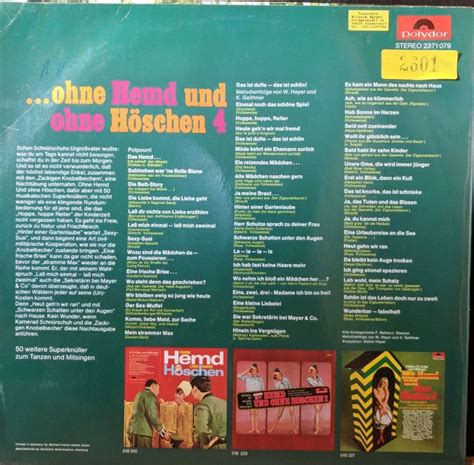 Walter Heyer Ohne Hemd Und Ohne Höschen Folge veb vinyl records