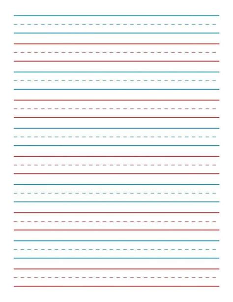 Printable Lined Paper For Kindergarten