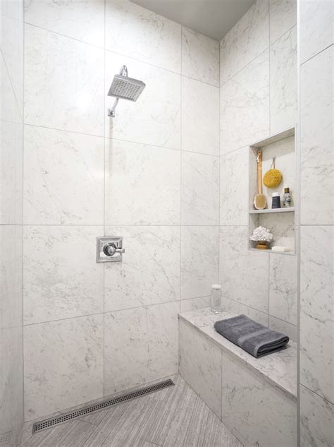 20 Faux Marble Tile Bathroom