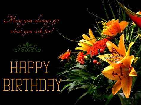 Birthday Wishes With Flowers - Birthday Images, Pictures