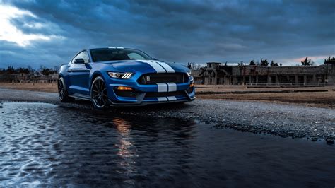 Blue Ford Mustang Shelby Gt500 4k Hd Cars Wallpapers Hd Wallpapers