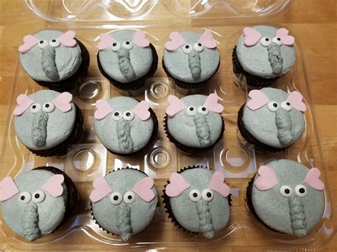 Elephant Cupcakes Elephant Cupcakes Cupcakes Sugar Cookie