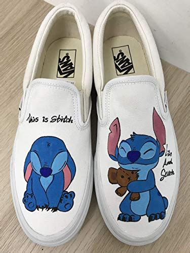 Other products in this collaboration will not be sold at bape® ny. Lilo & Stitch Women's Vans Slipon Shoes Custom Stitch ...