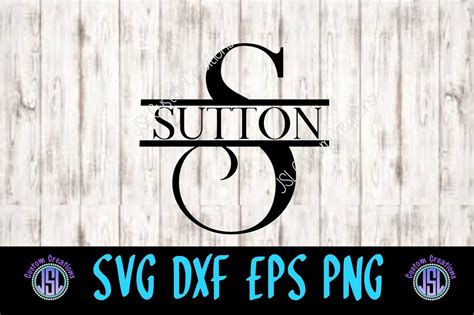 Split Letter Monogram SVG DXF EPS PNG By JSLCustomCreations | TheHungryJPEG