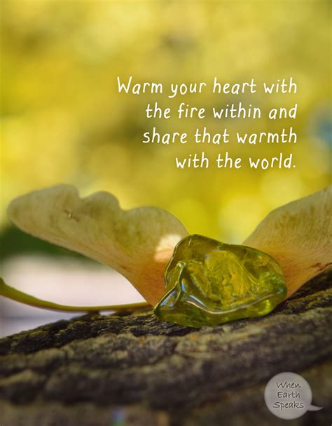 Heart Warming Quote Art By When Earth Speaks When Earth Speaks