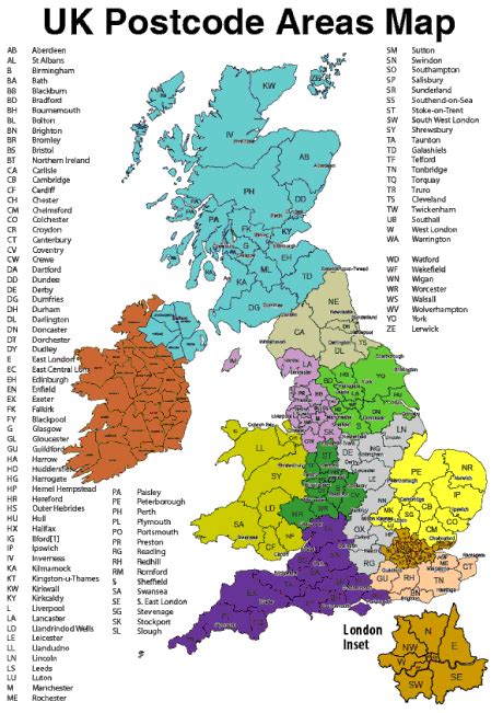 Free Download Uk Postcode Area And District Maps In Pdf