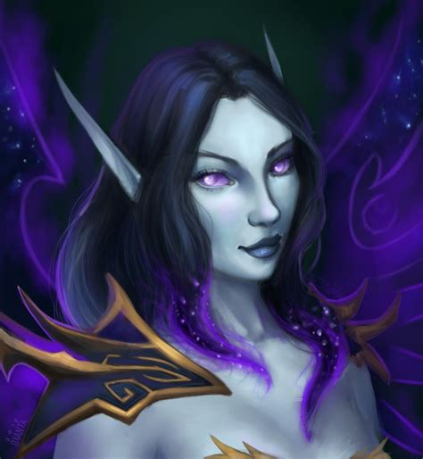 Void Elf By Oxanta Elf Art World Of Warcraft Characters World Of Warcraft
