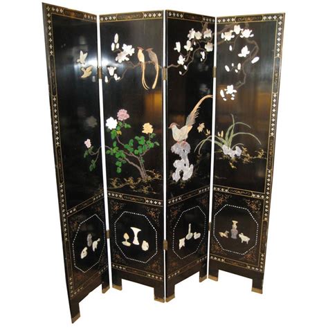 How to silk screen at home products 27 ideas for 2019. Dual Sided 4 Panel Asian Screen, Japanese Room Divider at ...