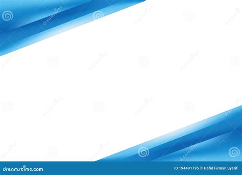 Abstract Smooth Blue Corner Background Design Template Vector Stock