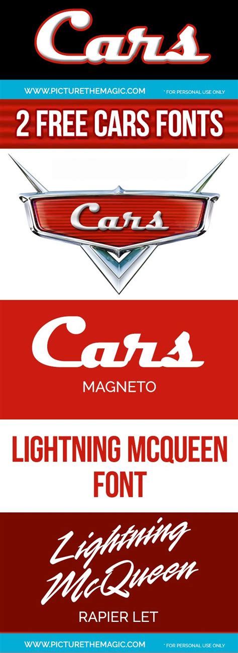 Cars Movie Logo Font