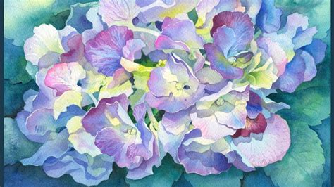Tips For Painting Realistic Hydrangeas With Watercolor Youtube