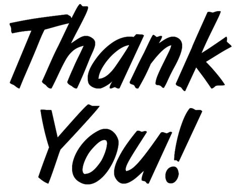 Cartoon Thank You Clipart Black And White Savvy