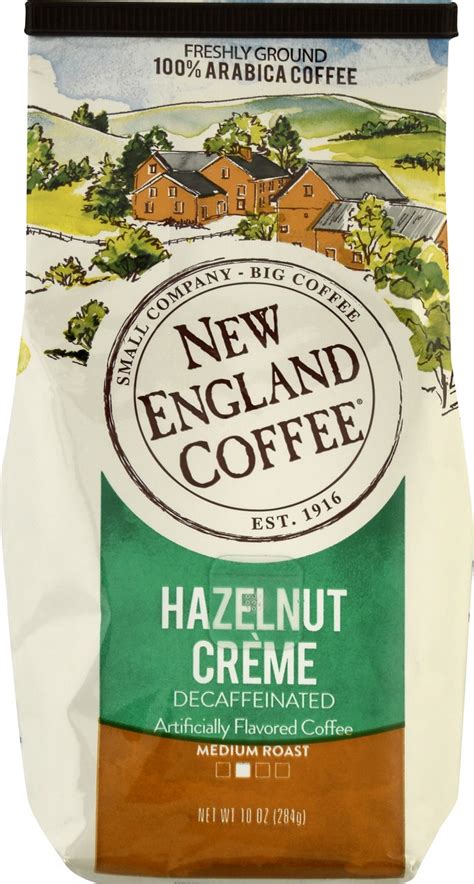 New England Coffee Freshly Ground Decaffeinated Hazelnut Creme Coffee