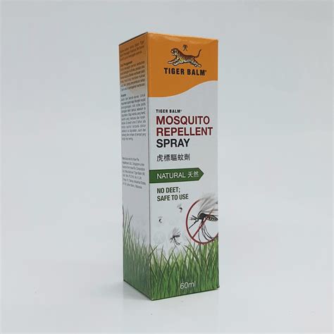 • excellent protection against mosquito bites. Tiger Balm Mosquito Repellent Spray Natural 60ml - Alpro ...