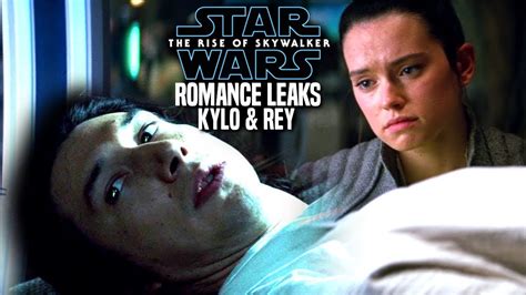 kylo and rey romance scene leaks the rise of skywalker star wars episode 9 youtube