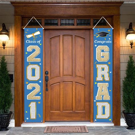 Buy Kmuysl Graduation Decorations Class Of 2023 Blue And Gold Congrats