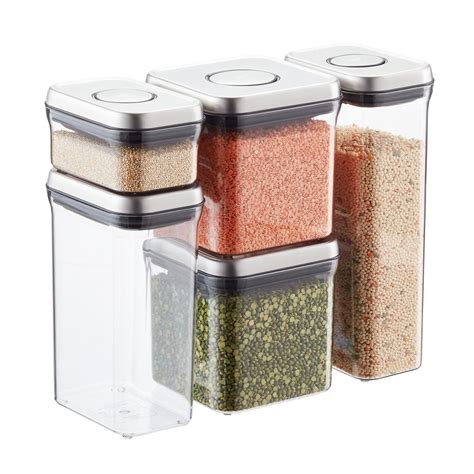 We did not find results for: OXO Stainless Steel 5-Piece POP Canister Set | Food ...