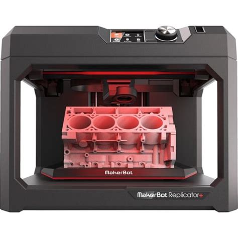 MakerBot Replicator + Wireless 3D Printer Black MP07825 ...