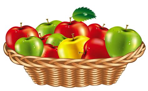 Basket Of Apples Clip Art 3080x1888 Fruit Frutas Verduras Legumes