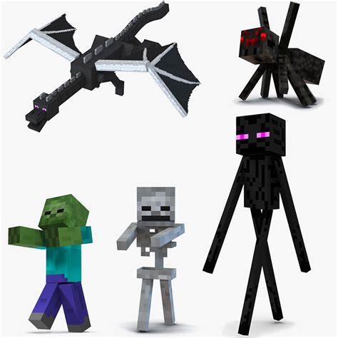 3d Minecraft Characters Rigged 3 Turbosquid 1633466